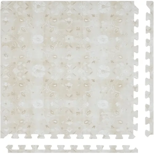 Baby Play Mat – 4x8 Chateau Gemma – Set of 8 Tiles – Cushioned EVA Foam Play Mat for Floor, Soft Interlocking Baby Crawling Mats for Hard Floors