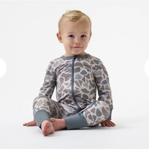Classic Deer Camo Baby Zip Up | Outdoor Infant Gift | BURLEBO