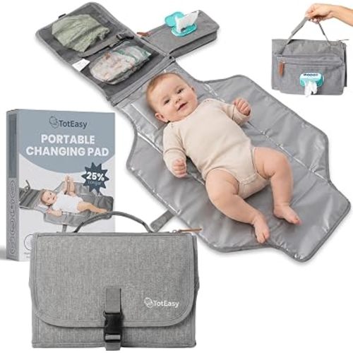 Portable Diaper Changing Pad with Universal Wipes Pocket Travel Baby Pad