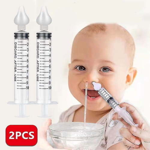 Baby Nasal Aspirator, Professional Syringe Baby Nasal Irrigator Infant Nose Cleaner Rinsing Device With Cleanable And Reusable Silicone Nasal Suction