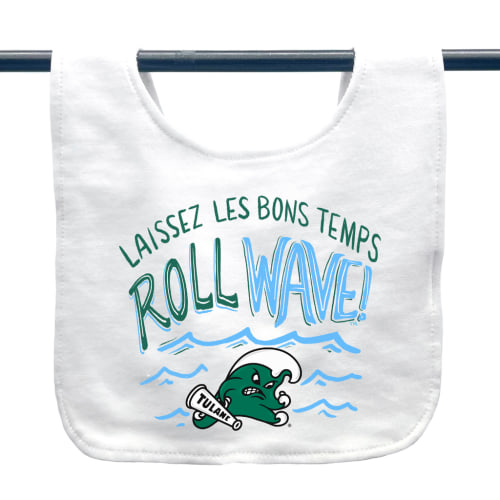 Tulane Roll Wave Bib