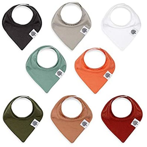 Parker Baby Bandana Drool Bibs – 8 Pack Baby Bibs for Boys, Girls, Unisex -"The Estes Set"