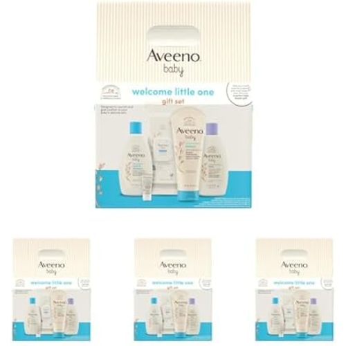Aveeno Baby Welcome Little One Gift Set, Baby Essentials Items, 7.2 Ounce (Pack of 20)