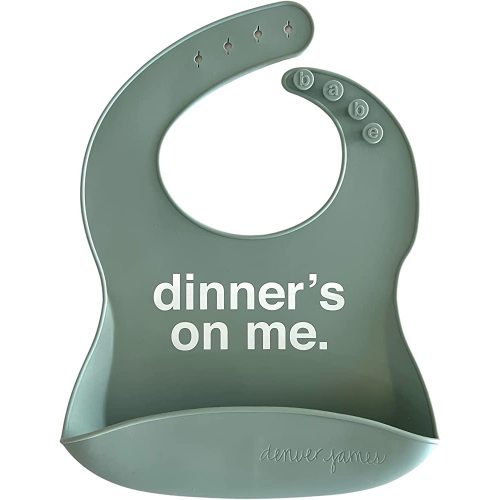 Denver James Silicone Feeding Bibs | Dishwasher Safe. Waterproof. Adjustable.