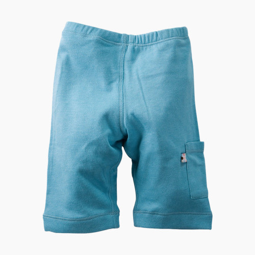 Babysoy Comfy Cozy Pants - Ocean, 0-3 Months