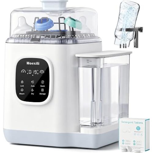 Baby Bottle Washer 50,000Pa All-in-One Sterilizer & Dryer
