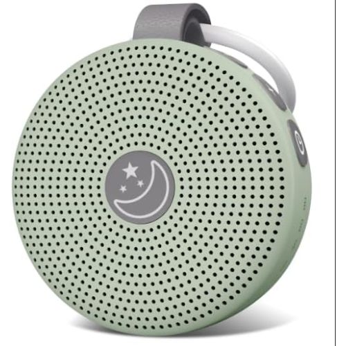 Mini Sound Machine Portable Baby White Noise Machine Brown Noise Machine 30 Soothing Sounds for Kids Adults Auto-Off Timer 32 Volume Levels Battery Sleep Machine for Home Office Privacy