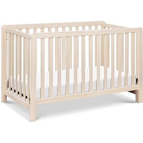 Carter’s by Davinci Colby 4-in-1 Convertible Crib - GREENGUARD Gold Certified Convertible Baby Crib to Toddler Bed, Daybed, Full-Size Bed - Wooden Baby Bed w/Four Adjustable Heights - Washed Natural