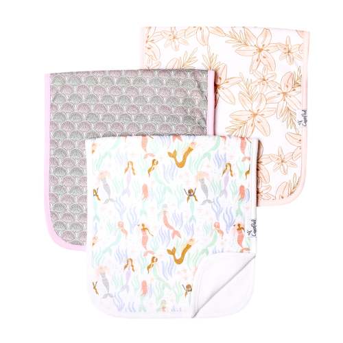 Premium Burp Cloths - Coral