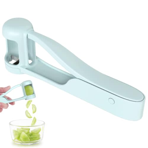 WhiteRhino Grape Cutter Grape Slicer for Toddlers,Grape Cherry Tomato Strawberry Cutter Quarter Slicer tool For Vegetable Fruit Salad Cake Decoration,Stainless Steel kitchen Gadget Fruit cutter