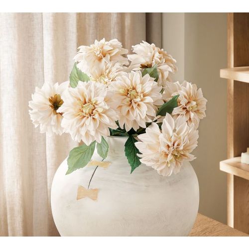 Faux Cream Dahlia Bundle