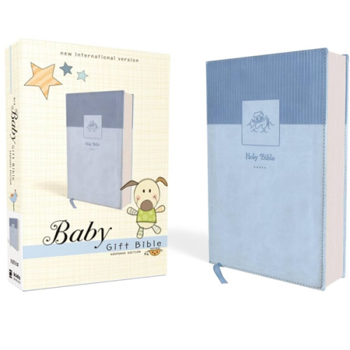 NIV, Baby Gift Bible, Holy Bible, Leathersoft, Blue, Red Letter, Comfort Print: Keepsake Edition