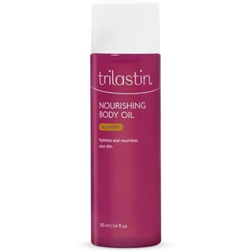 Trilastin Body Oil (3.4oz) | Vitamin-Infused Stretch Mark Oil | Body Serum for Scars, Stretch Marks, and Moisturizing | Paraben-Free and Hypoallergenic