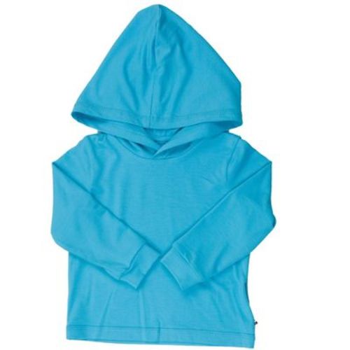 RuggedButts Baby/Toddler Boys UPF50+ Sun Protective Hooded Shirt - Bright Aqua, 3-6m