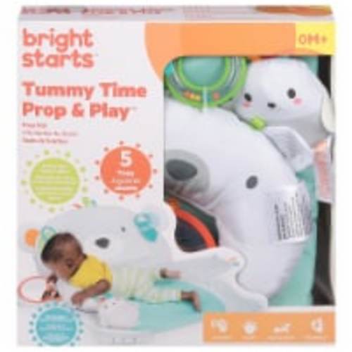 Bright Starts Tummy Time Prop & Play Mat, 36"