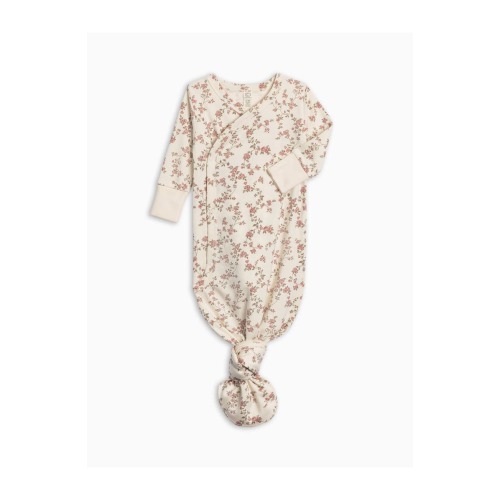 Organic Indy Kimono Gown, 0-3M