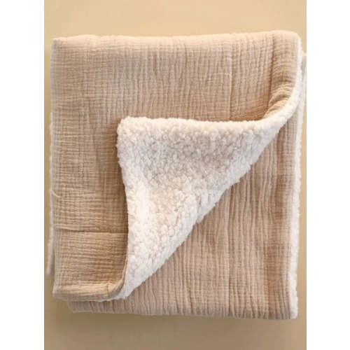 Minika - Muslin Sherpa Baby Blanket