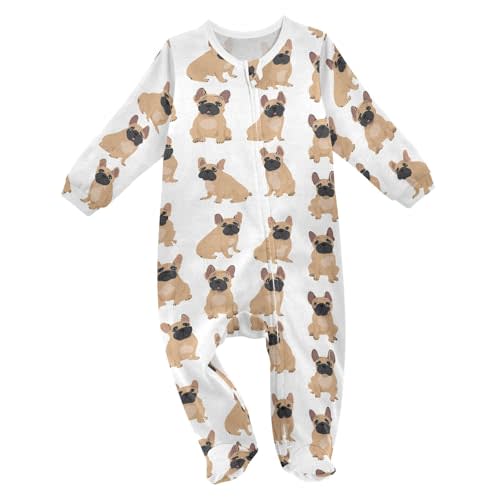 Dussdil Baby One-Piece Footies Newborn Rompers Pajamas Cotton Footed Pjs for Sleep Play Boys Girls