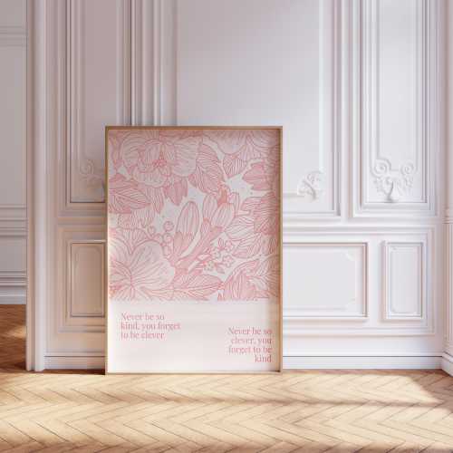 TS Digital Poster Print in Pink
