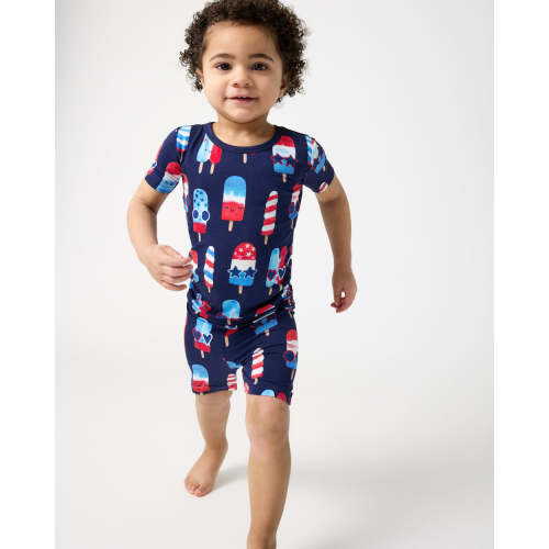 Sparkle Treats Two-Piece Short Sleeve & Shorts Pajama Set | Little Sleepies