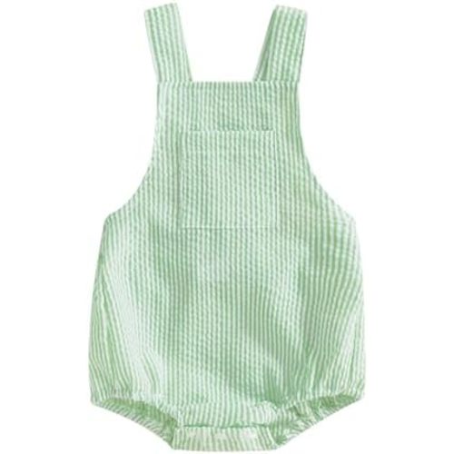 Infant Baby Girl Boy Romper Bodysuit Striped Sleeveless Jumpsuit Overalls One Piece Outfit Summer Clothes