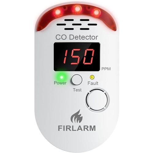 Carbon Monoxide Detectors, Plug in CO Detector with LED Digital Display, Portable CO Alarm Monitor for Home, Hotel, Office, RV