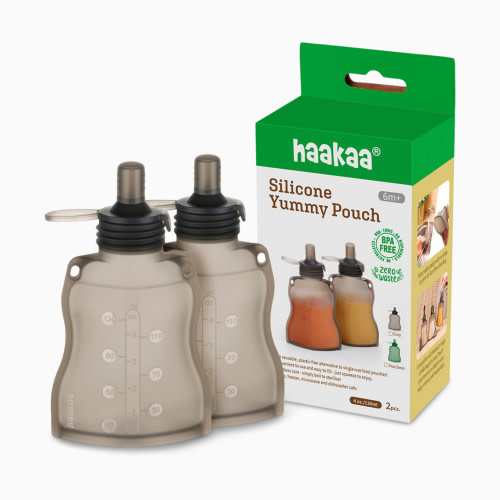 Haakaa Silicone Yummy Pouch (2 Pack) - 4.5 Oz