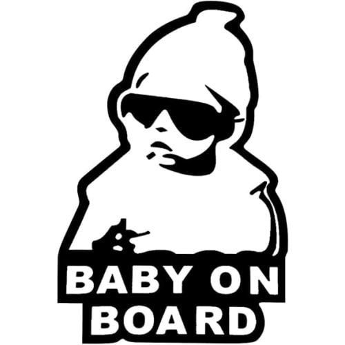 Baby on Board Sticker for Car, Funny Baby Safety Car Signs, Adhesive/Removable/Reflective/Waterproof, Cute Safety Caution Decal, No Need for Magnet or Suction Cup (1PC)