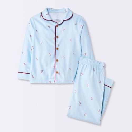 Toddler Girls' 2pc Long Sleeve Brushed Jersey Coat Pajama Set - Cloud Island™