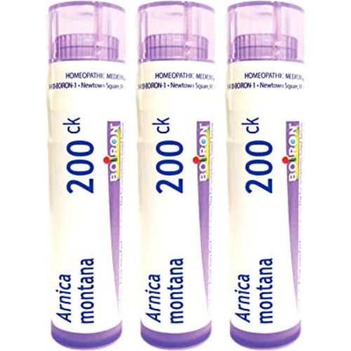 Boiron Arnica Montana 200Ck Homeopathic Medicine for Muscle Pain and Stiffness - Pack of 3 (240 Pellets)