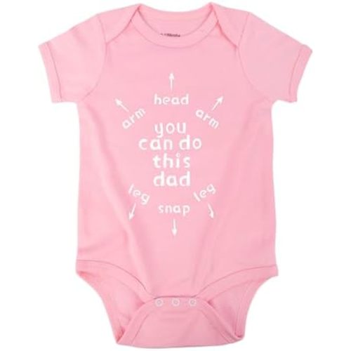 Cnins Funny Baby Bodysuit & Daddy Matching Cotton Outfit for Wild One 1st Birthday, Unisex Newborn Infant Clothes 0-24M