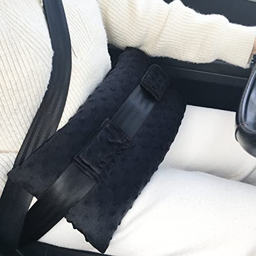 Hysterectomy Pillow Abdominal Post Surgery Pillows with Pocket Comfort for Ice Heat Packs Tummy Tuck Belly Incision Recovery Seatbelt Gifts Women Patients Minky Dot Black