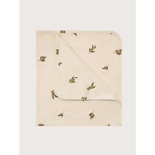 Olive Reversible Blanket | Organic Zoo
