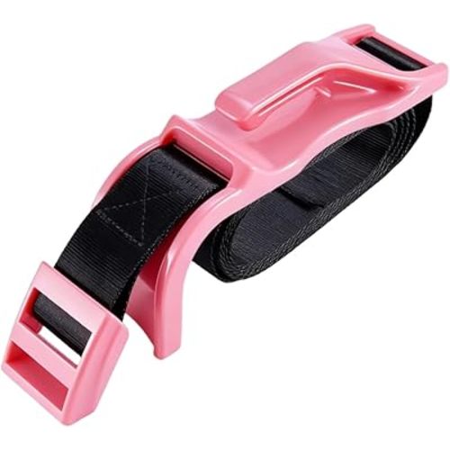 Mimibelt Car Seat Belt Covers for More Comfort, Compatible with All Cars and Backpacks (Pink)
