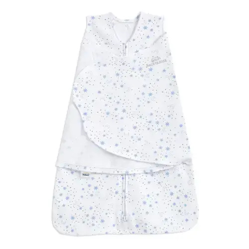 Cotton Swaddle Midnight Moons Blue S | HALO