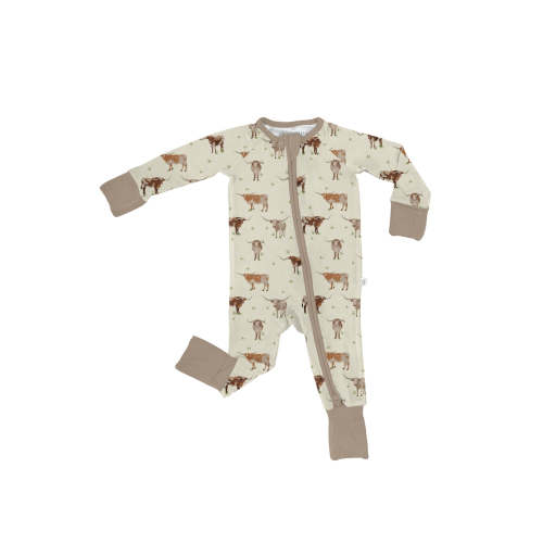 Longhorn Bamboo 2-Way Zipper PJ’s – Little Buffalo Creek Co.