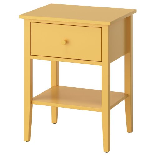GULLABERG Nightstand - yellow/with 1 drawer with shelf 20 7/8x16 7/8x27 1/8 "