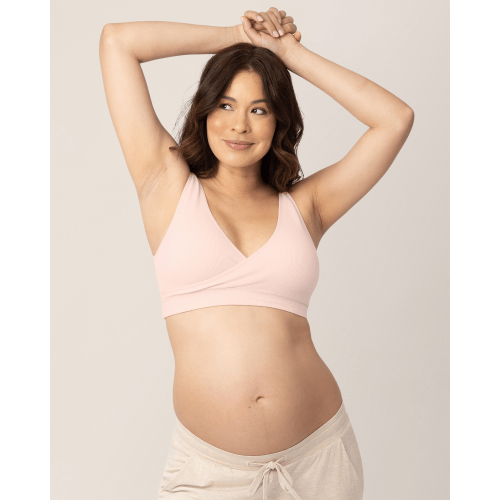 Sublime® Adjustable Crossover Nursing & Lounge Bra | Soft Pink - Kindred Bravely