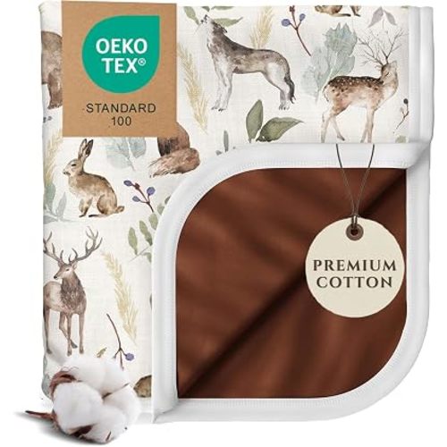 Blanket Boys, Toddler Blanket, 50x50, Cotton (Wildlife Animal)