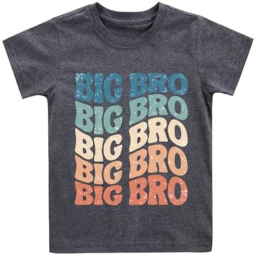 Big Brother T Shirt for Baby Boys Cotton T-Shirt Short Sleeve Tops Toddler Baby Announcement Tees Outfits 1-7 Years