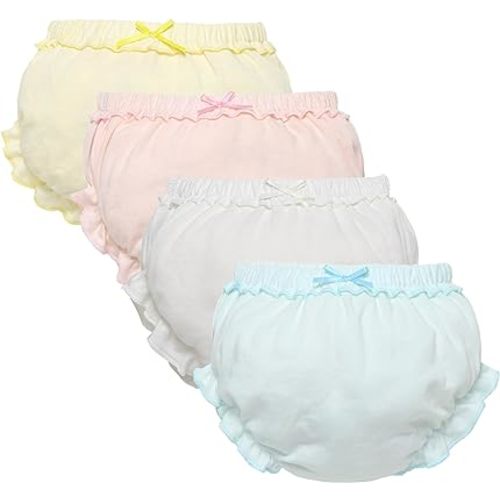 AUBIG Baby Boys Girls Bloomers Toddler Toilet Pee Potty Training Pants Cotton Underwear Ruffle Underpants Breathable Panties