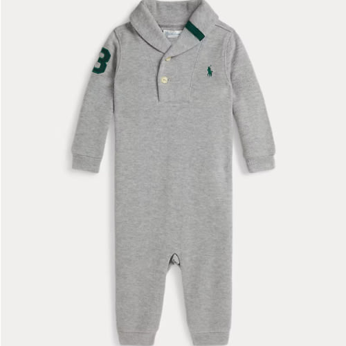 Estate-Rib Cotton Shawl Coverall