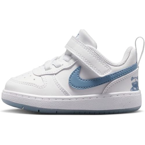 Amazon.com | Nike Toddler Court Borough Low Gb, White/Work Blue, 6C | Sneakers