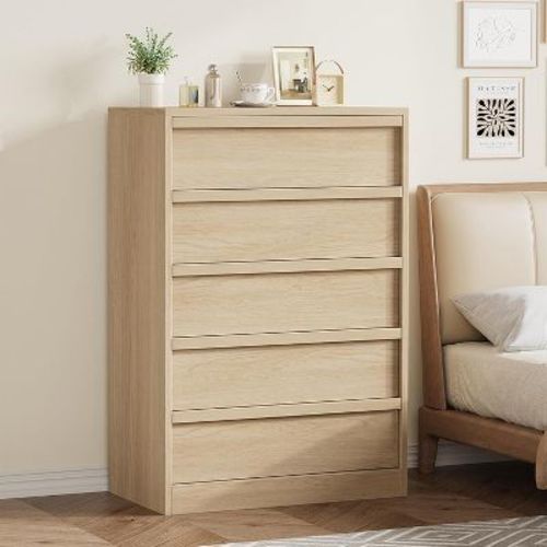 Drawers Dresser for Bedroom, Dressers & Chests of Drawers w/Curved Profile Design