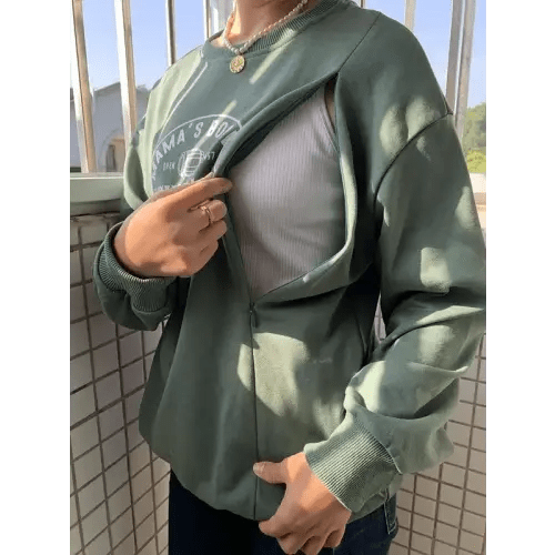 Mamas Boobery Crewneck Breastfeeding Sweatshirt - TikTok Shop