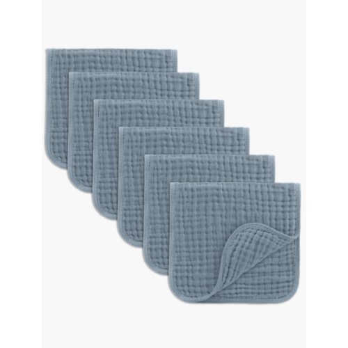 Muslin Burp Cloths - Pack of 6