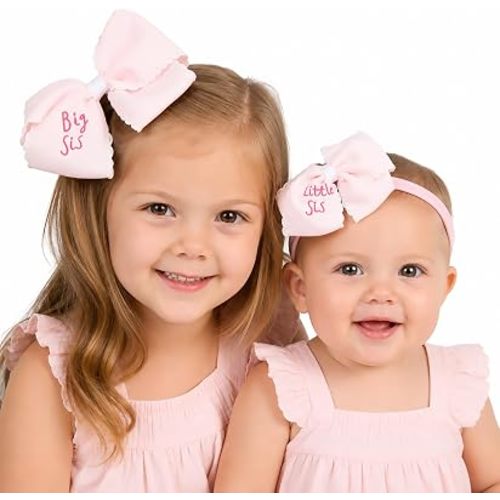 Mud Pie Children's Pink Sisters Bows