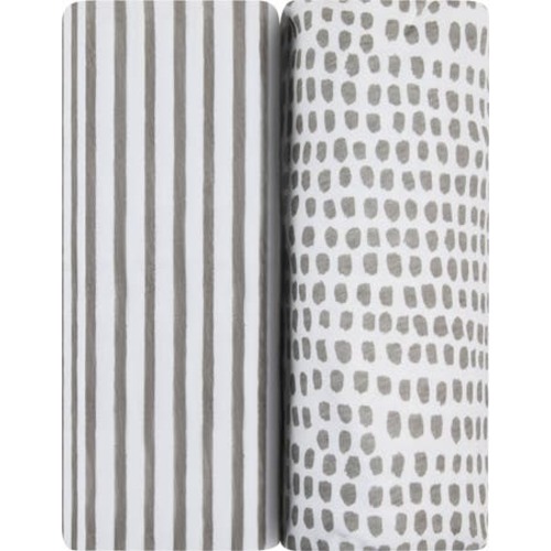 Baby Fitted Waterproof Pack N Play | Mini Portable Crib Sheet Set 2 Packs