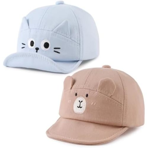 Peecabe Baby Baseball Cap Toddler Infant Boys Girls Sun Hat Breathable Cute Hats for Spring Summer 6M-3T