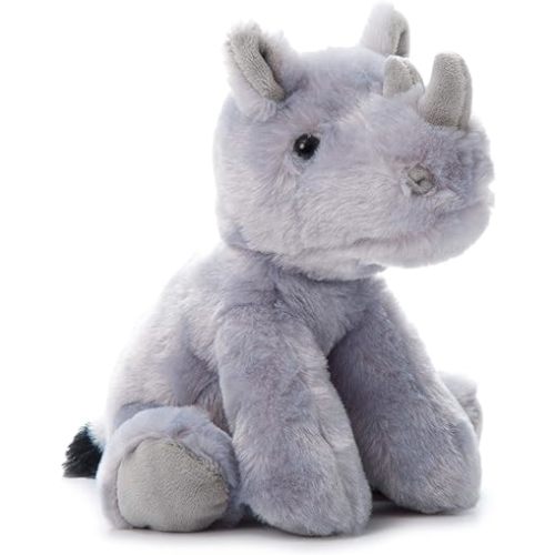 The Petting Zoo Rhino Stuffed Animal, Gifts for Kids, Wild Onez Zoo Animals, Rhino Plush Toy 9 inches